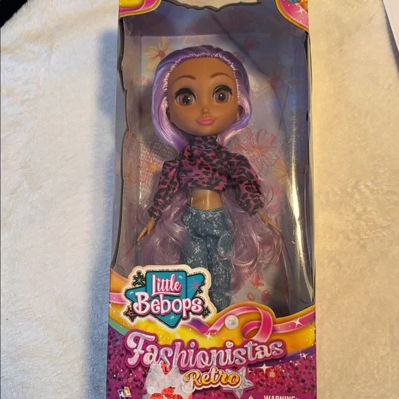 Little Bebops Fashionistas Retro Doll with Purple Hair - Picture 3 of 4